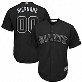 San Francisco Giants Majestic 2019 Players' Weekend Cool Base Roster Customized Black Jersey,baseball caps,new era cap wholesale,wholesale hats